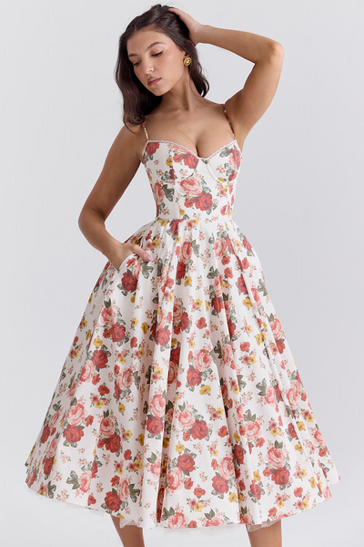 Fiorentina Rose Midi Dress