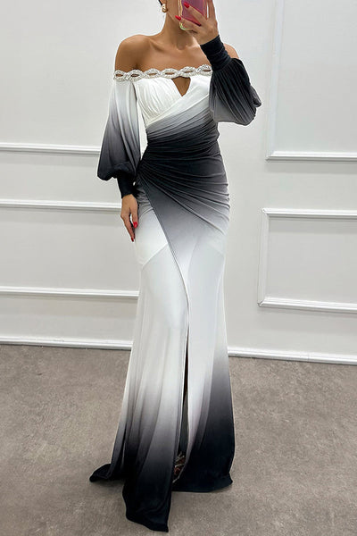 Ombre Elegance Abendkleid