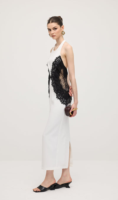 Noir Elegance Maxi Dress