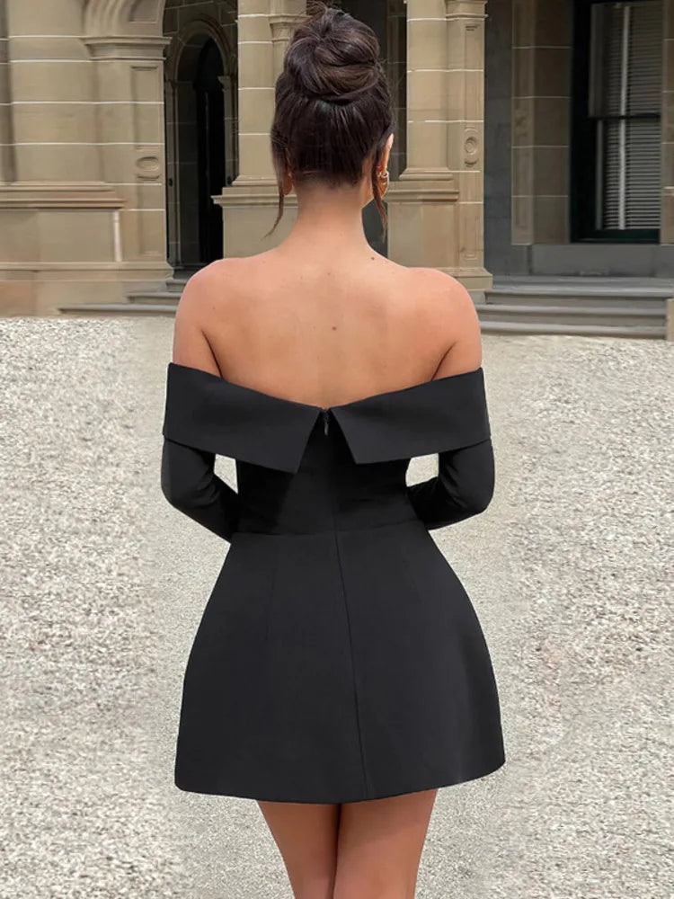 Valeria | Elegantes Off-Shoulder-Kleid 