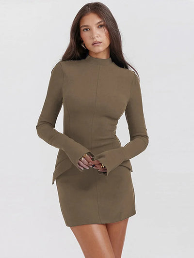 Valestra | Midnight Chic Minikleid mit Tasche 