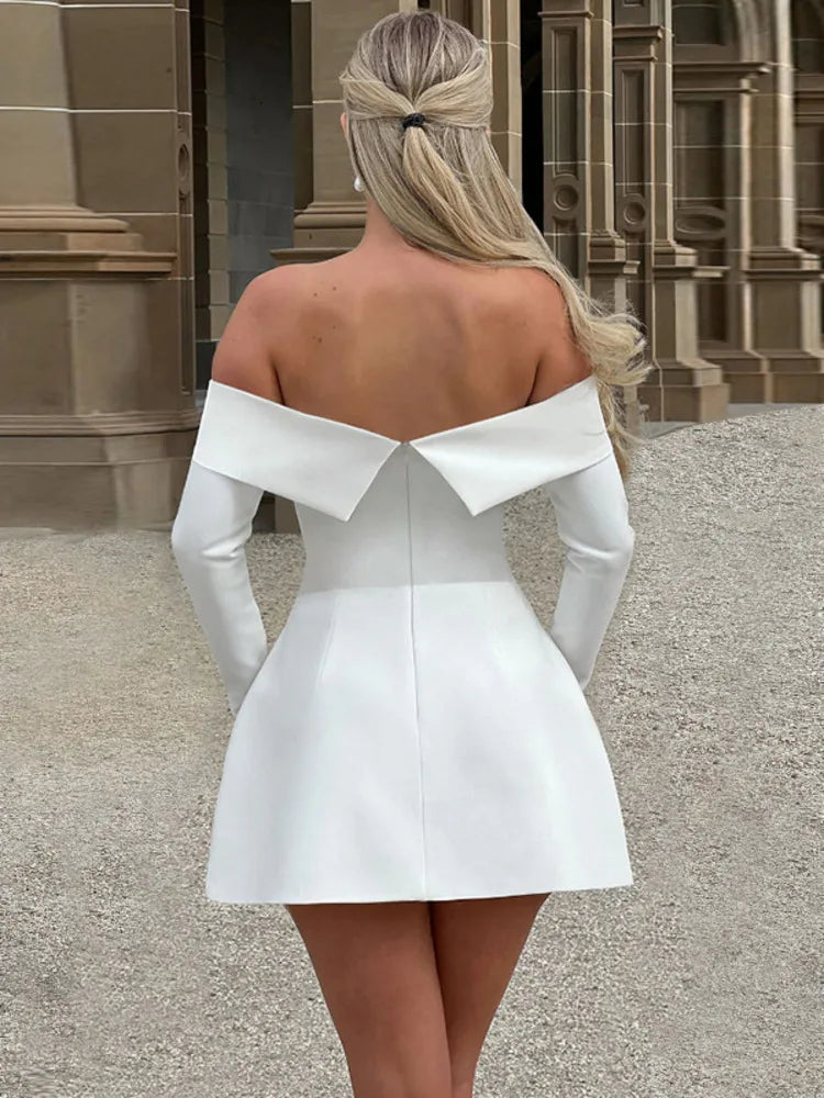 Valeria | Elegantes Off-Shoulder-Kleid 