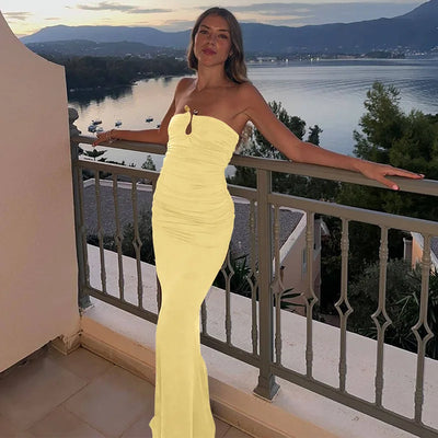 Alira | Strapless Elegance Maxi Dress