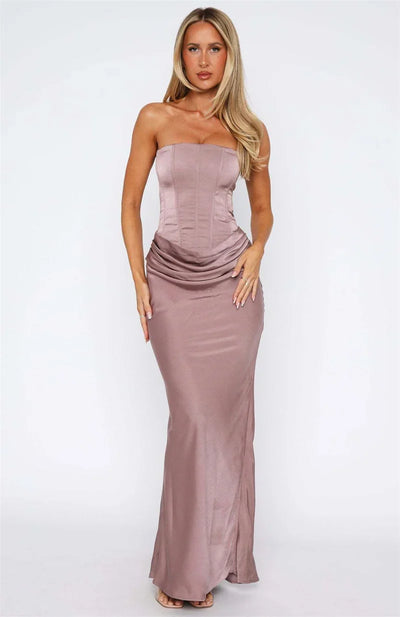 Arwen | Satin Grace Maxi Dress