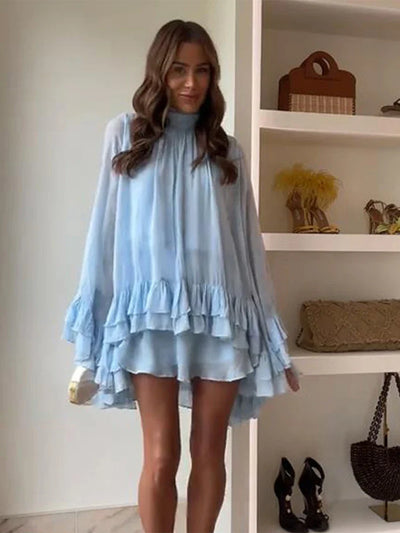 Kaia Ruffle Hem Mini Dress