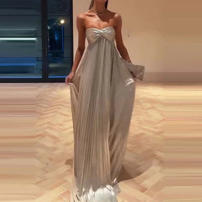 Sylvara Silver Gown