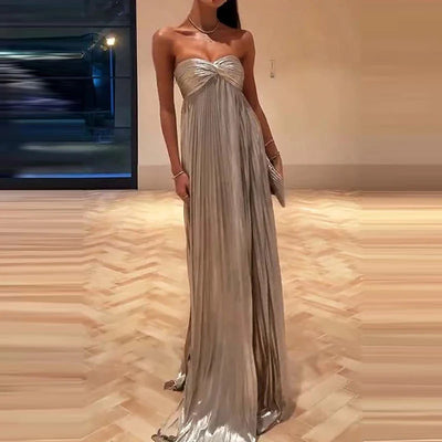 Sylvara Silver Gown