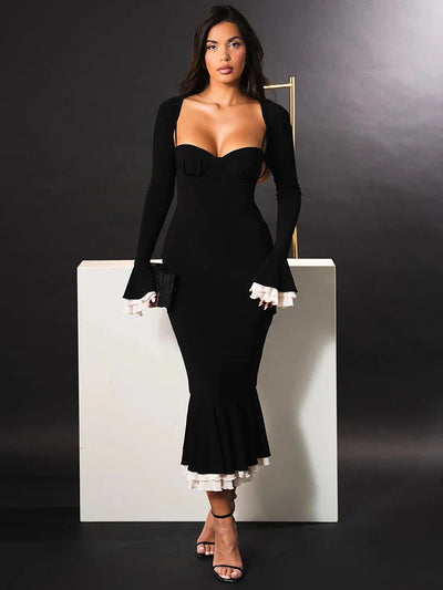 Isalyn | Fishtail Elegance Maxi Dress