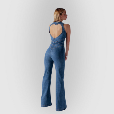 Valentina Curve Sculpt Denim Jumpsuit