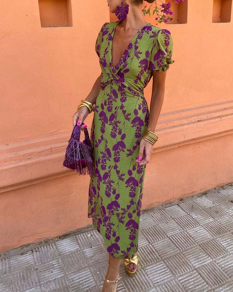 Viola Verde – Midi-Wickelkleid