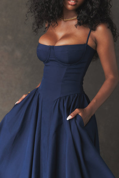 Élise Corset Midi Dress