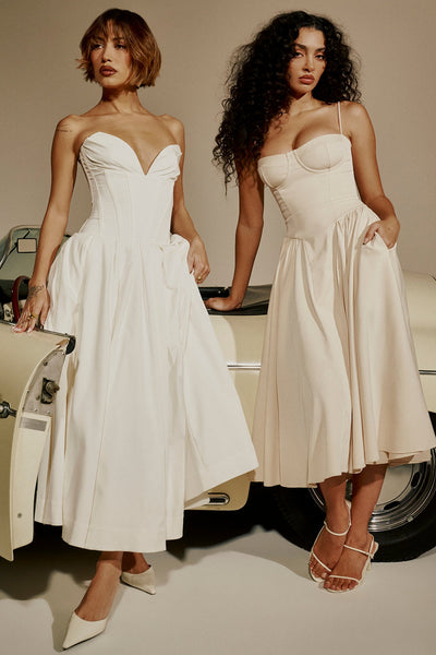 Élise Corset Midi Dress