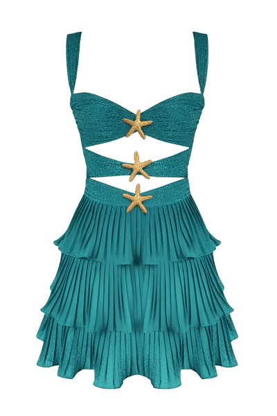 Starlit Waves Mini Dress